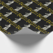 Europäischer Pest-Doktor Bird Beak Costume Geschenkpapier (Ecke)