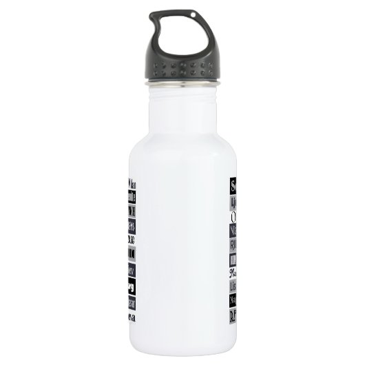 Europäischer Reisender Edelstahlflasche (Rückseite)