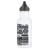 Europäischer Reisender Edelstahlflasche (Rechts)