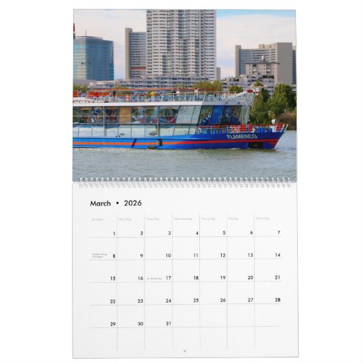 Europäischer Schifffahrtskalender 2026 Kalender (Mär 2026)