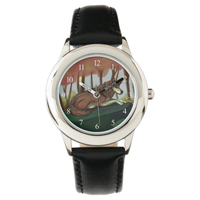 Europäischer Wolf Armbanduhr (Vorderseite)