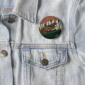 Europäischer Wolf Button (Beispiel)