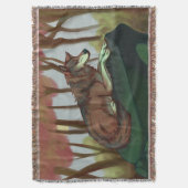 Europäischer Wolf Decke (Vorderseite Vertikal)