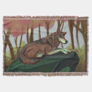 Europäischer Wolf Decke