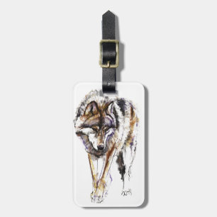 Europäischer Wolf Gepäckanhänger