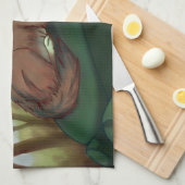 Europäischer Wolf Geschirrtuch (Viertel Falte)