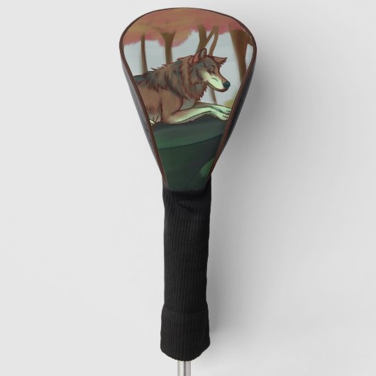 Europäischer Wolf Golf Headcover (Vorderseite)