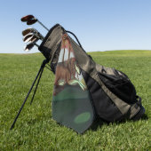 Europäischer Wolf Golfhandtuch (Gras)