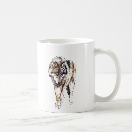 Europäischer Wolf Kaffeetasse (Rechts)