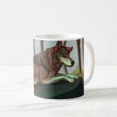 Europäischer Wolf Kaffeetasse (VorderseiteRechts)