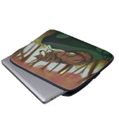 Europäischer Wolf Laptopschutzhülle (Vorne Knopf)