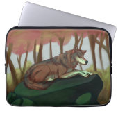 Europäischer Wolf Laptopschutzhülle (Vorderseite)