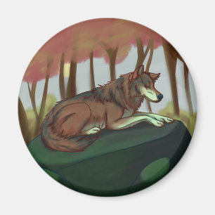 Europäischer Wolf Magnet