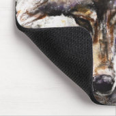 Europäischer Wolf Mousepad (Ecke)