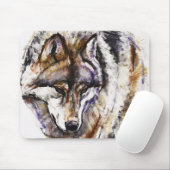 Europäischer Wolf Mousepad (Mit Mouse)