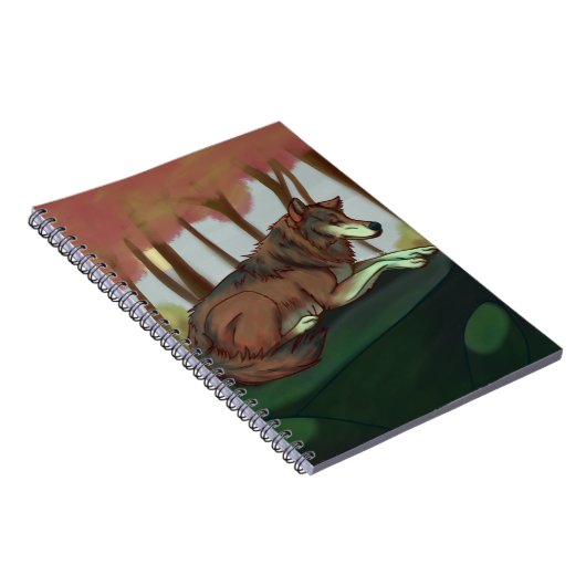 Europäischer Wolf Notizblock (Rechte Seite)