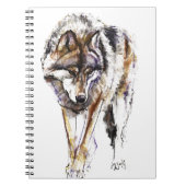 Europäischer Wolf Notizblock (Vorderseite)