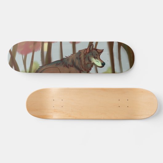 Europäischer Wolf Skateboard (Horizontal)