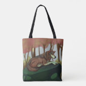 Europäischer Wolf Tasche (Rückseite)