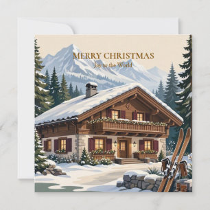 Europäisches alpenländisches Weihnachten - Schneei Einladung