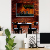 Europäisches Bistro Poster (Heimbüro)