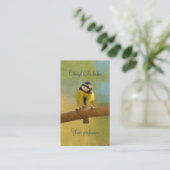 Europäisches bluetit digitale Malerei Visitenkarte (Stehend Vorderseite)