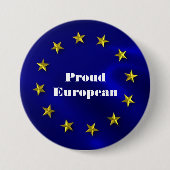 Europäisches Gewerkschafts-Stolz-Abzeichen Button (Vorderseite)