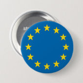Europäisches Gewerkschaftsflagge EU-Referendum Button (Vorne & Hinten)