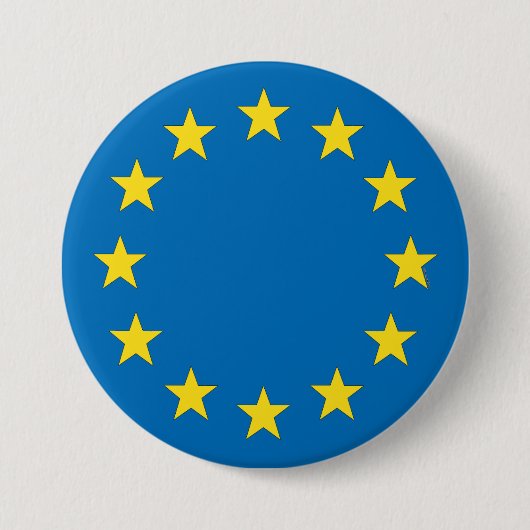 Europäisches Gewerkschaftsflagge EU-Referendum Button (Vorderseite)
