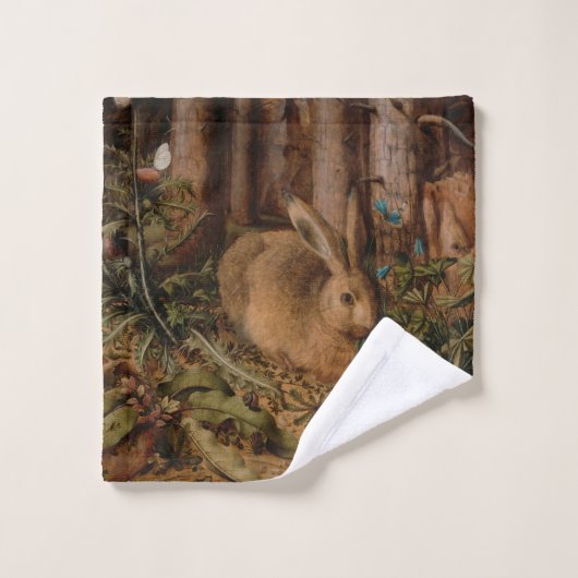 Europäisches Jahr der Malerei Kaninchen 2023 Badeh Badhandtuch Set (Waschlappen)