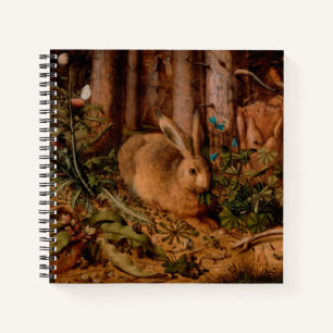 Europäisches Jahr der Malerei - Rabbit 2023-Quadr Notizblock