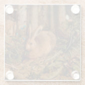 Europäisches Jahr der Malerkaninchen 2023 Unterset Glasuntersetzer (Rückseite)