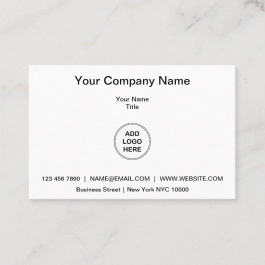 Europäisches Logo-Template Visitenkarte (Vorderseite)