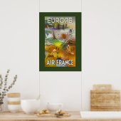 Europäisches Reiseplakat Poster (Küche)