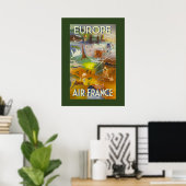 Europäisches Reiseplakat Poster (Heimbüro)