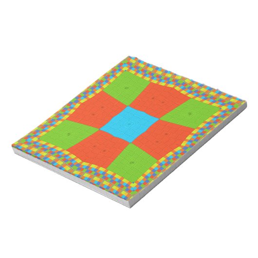 Europäisches Stammesmuster Notizblock (Rotiert)