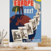 Europäisches Vintage Travel Poster (Küche)