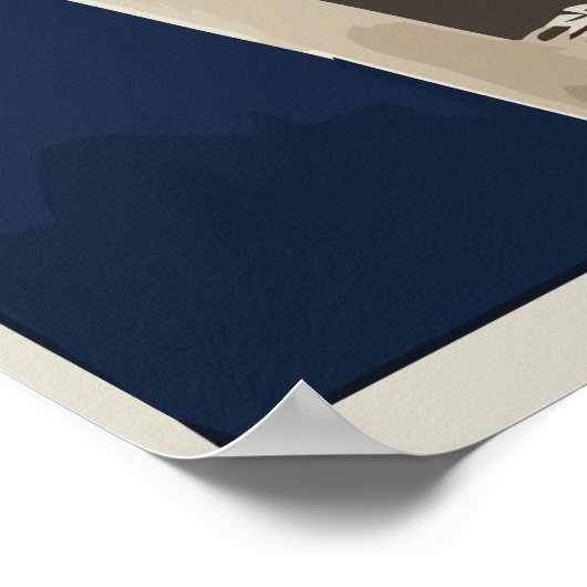 Europäisches Vintage Travel Poster (Ecke)