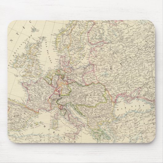 Europakarte 2 mousepad (Vorne)