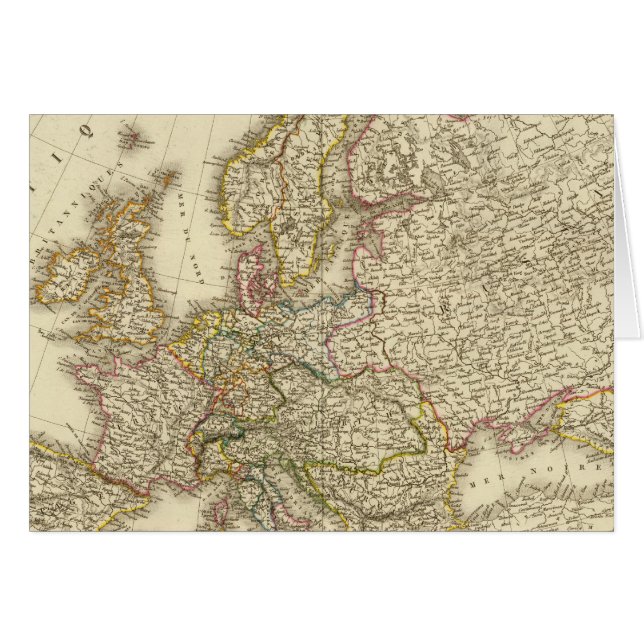 Europakarte 3 (Vorderseite (Horizontal))