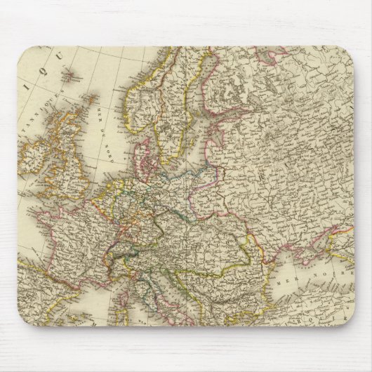 Europakarte 3 mousepad (Vorne)
