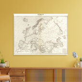 Europakarte Leinwanddruck (Insitu (Wohnzimmer))