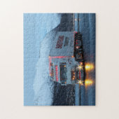 Europakarte über den Big Rig 18 Wheeler Mountain R Puzzle (Vertikal)