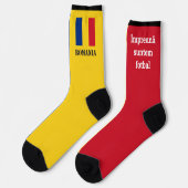 Europameisterschaft in Rumänien Socken (Linkes Detail)