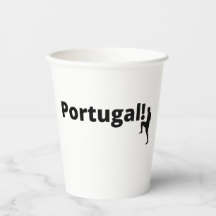 Europameisterschaft Portugal Pappbecher