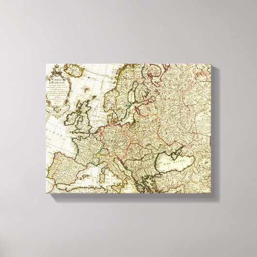 EuropaPanoramakarteEuropa 2 Leinwanddruck (Vorderseite)