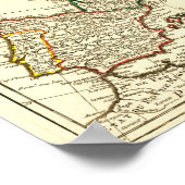 EuropaPanoramakarteEuropa 2 Poster (Ecke)