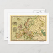 EuropaPanoramakarteEuropa 3 Postkarte (Vorne/Hinten)