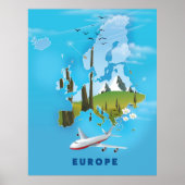 Europaparte - Reiseplakat Poster (Vorne)
