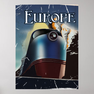 Europareise Reiseplakat Poster